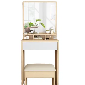 hot selling modern design new style wooden mirror furniture dressing table