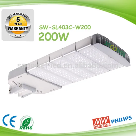 IP65 120 lm/w modular design Angle adjustable LED Street Lighting 200Watt