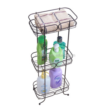 Free Free Standing Bronze Banheiro Shampoo Toalha Rack