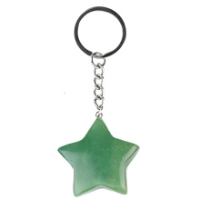 Green Aventurine 30mm Star Pendant Pendant Keychain