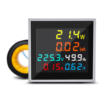 22mm Electric Power Monitor: AC Voltage, Current, Power, Frequency - Intelligent Digital Display Meter