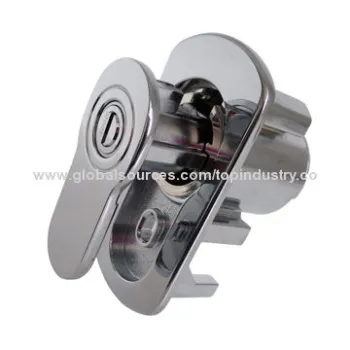 Security Japanese Vending Machine Lock, L-handle Type with Optional Lock Cylinder