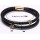 Black cowhide magnetic buckle bracelet