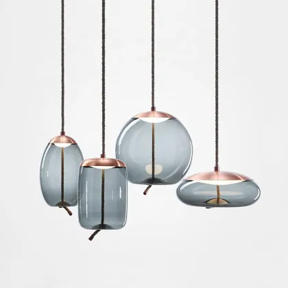 Scandinavian Post Modern Pendant Lights: Nordic Design Decor Glass Luminaire
