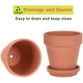 4 Inch Terra Cotta Pots with Saucer