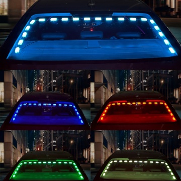 RGB Color Car Rear Trunk Tail Light - Dynamic Streamer Reverse Warning Brake Turn Signal LED Strip Light