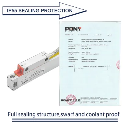 High Precision Linear Glass Scale Encoder - 50-3000mm Optical Grating Ruler