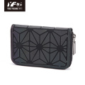 Luminous Lattice Purse For men diamond Iridescent short Holographic Geometric Clutch Wallet