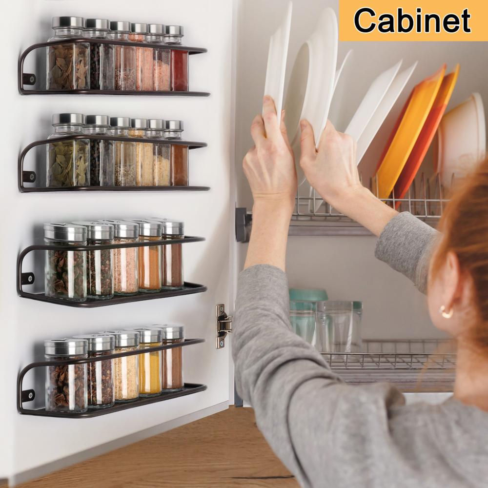 Wall Mounted Spice Storage Rack