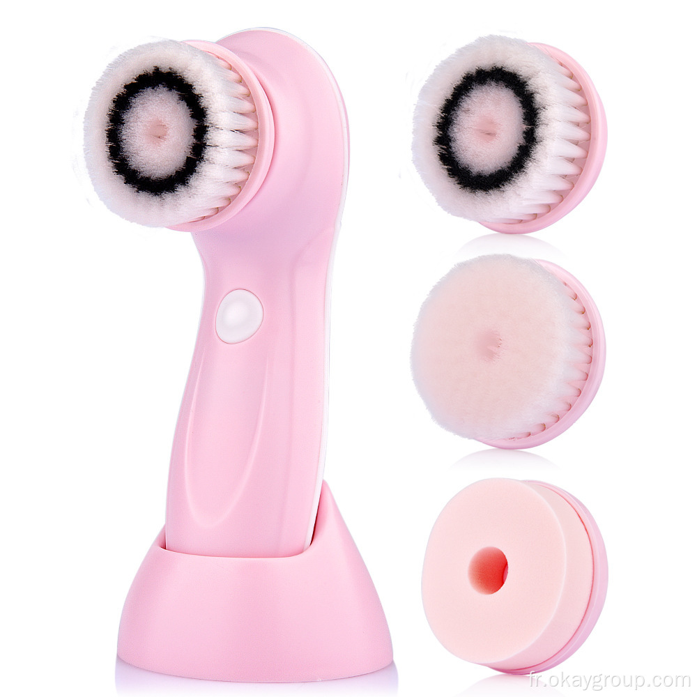 Brosse nettoyante électrique profonde exfoliante pour le visage