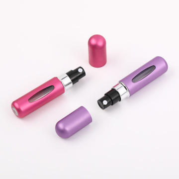 Mini Portable 5ml Colorful Bottom-Filled Aluminum Oxide Shell Perfume Bottle