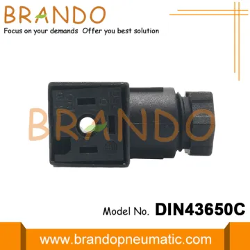 Internal Female Thread Black DIN Mounted Valve Connectors
