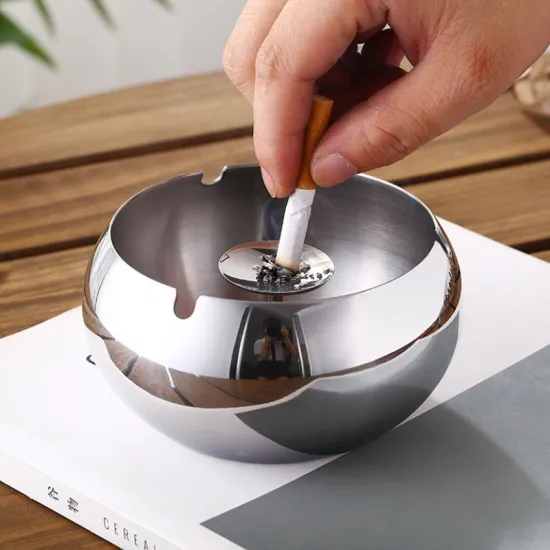 ​304 Preferred Stainless Steel Windproof Ashtray
