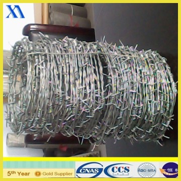 2.5mm galvanized barbed wire/weight barbed wire/2 strand barbed wire fence
