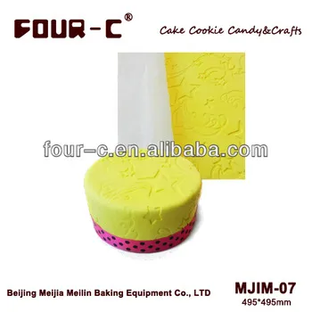 Star and moon imprint silicone mat,embossing silicone mat,decoration pad