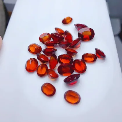 Wholesale Natural Fanta Garnet Oval Loose Stones