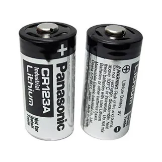 Panasonic Cr123A Lithium Battery (for flashlights or LED lights)
