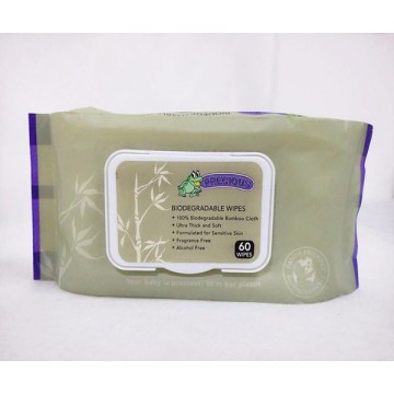 100% Bamboo Fiber Cloth Baby Wet Wipes