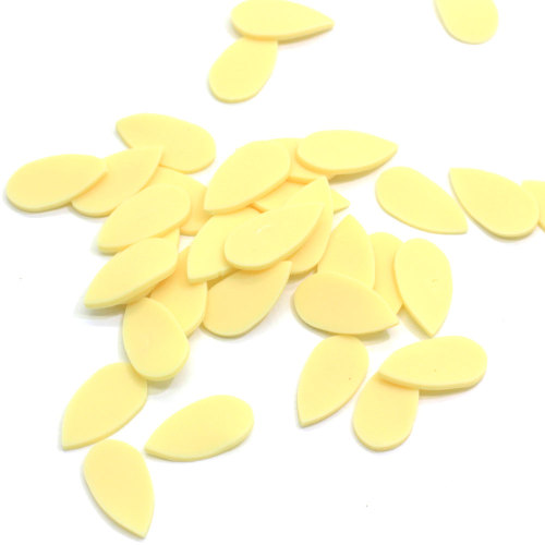 Wholesale Polymer Slice Yellow Almond Shape Slime Slice Polymer Caly For Nail Art Decor Supplies Polymer Caly For Craft Making