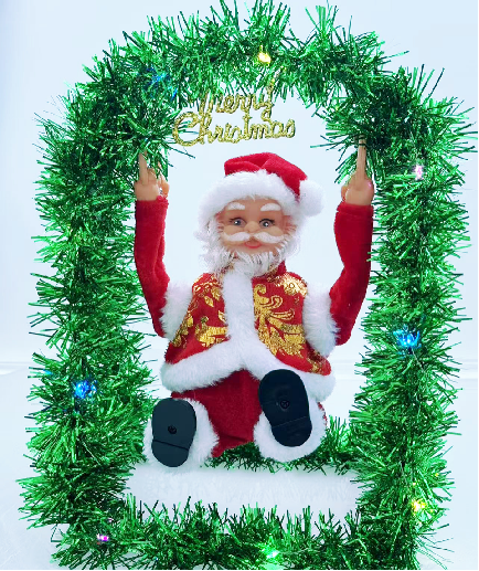 Swinging Santa Christmas Decoration