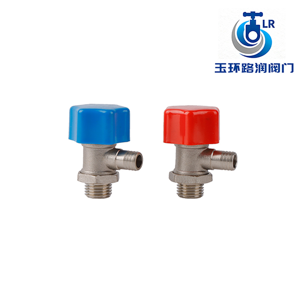 Pirinç Açılı Durdurma Vanası Renk Kodlu Düğmeler