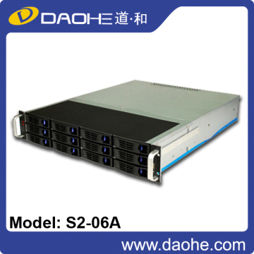 12bays rack case hotswap server case 2U 550depth rackmount chassis
