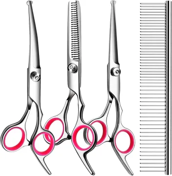 Professional Safety Round 5-in-1 Dog Grooming Scissors Kit