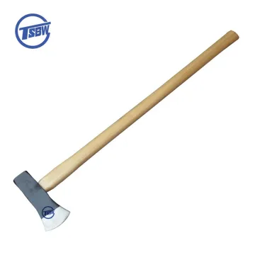 Long Wooden Handle Sharpen Carbon Steel Felling Axe Builders Hatchet Splitting Maul