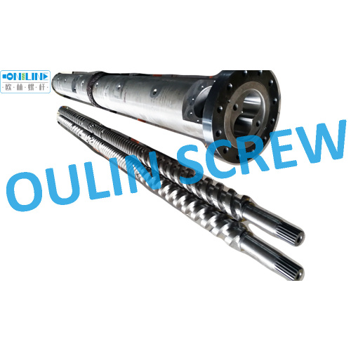 110-28 Twin Parallel Screw and Cylinder for WPC+PE+PVC Panel, Sheet, Profile