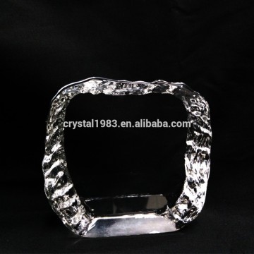 Factory Direct Sale Ice Berg Clear K9 Crystal Trophy With Gift