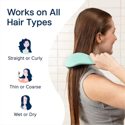 Wholesale Custom Logo Tangle Comb: Professional Detangling Hair Brush for Women Made of Mini ABS Eva