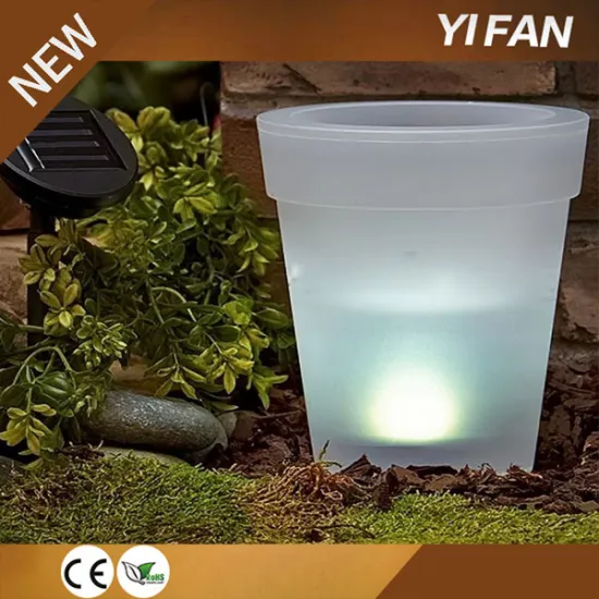 Led Lighting Flower Solar Pot