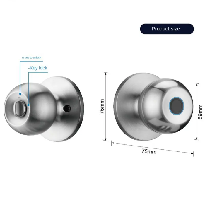 Биометрический отпечаток пальцев без ручки с биометрическим отпечатками.