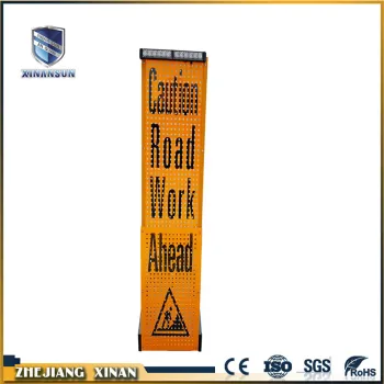 Portable aluminum bright LED traffic warning sign board