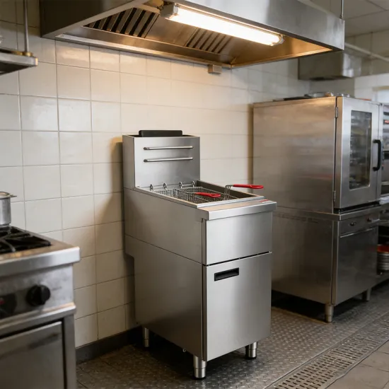SUS304 gas fryer for food service