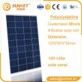 Pannello solare policristallino da 120 W con certificati completi