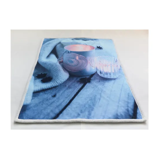 China Manufactory 100% Coral Fleece sherpa throw blanket for in the winter to keep warm