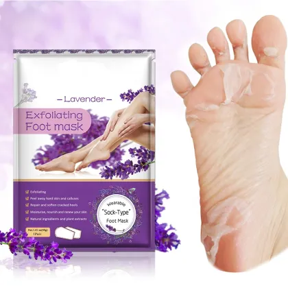Lavender Foot Mask Cream: Customizable Private Label Exfoliating & Moisturizing Foot Mask