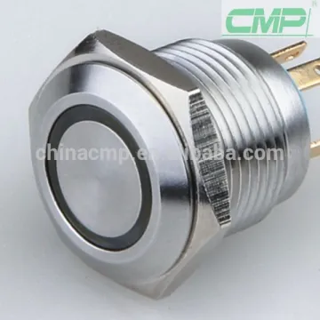 CMP 16mm waterproof LED Metal signal lamp ring illuminated indicator light ip67