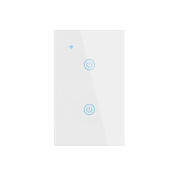 البيع الساخن 2 Gang Interment HomeKit Switch مع توافق Alexa وشاشة اللمس الكريستال الزجاجي