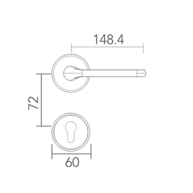 Stainless steel door lock
