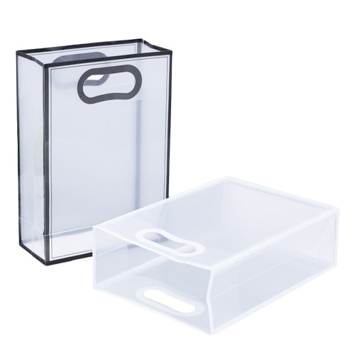 Waterproof transparent PP frosted shopping handle bag