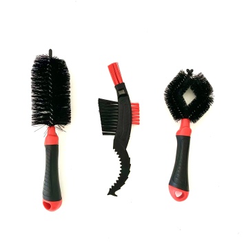 Bicycle Cleaning Brush Set - 3pcs Bike Chain & Tire Cleaning Kit