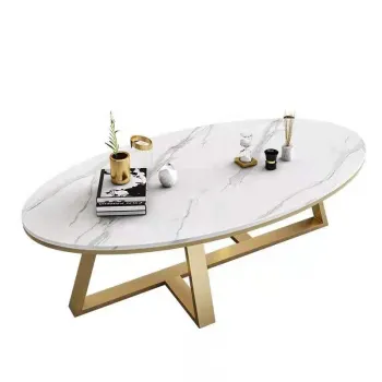 Factory Price Round Marble Top Metal Frame Side Table for Cafe Coffee