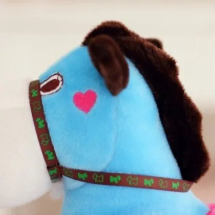 15cm Soft Blue Plush Donkey, Donkey Plush Toy, Stuffed Donkey Toy