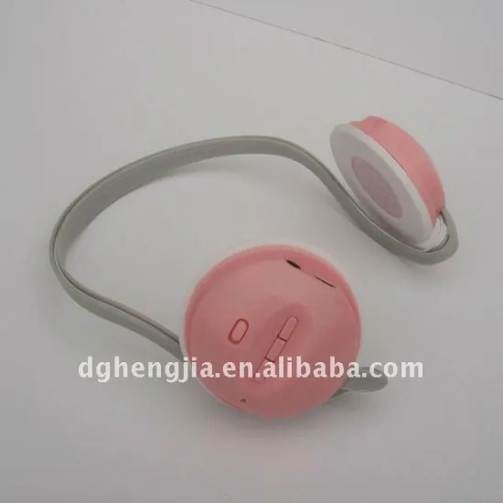 Hot new products for 2015 mini pink cheap wireless headphone with built-in mp3 player