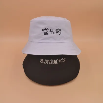 Mens floral canada fabric bucket hat