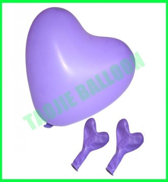 12 inches standard color Purple Heart Balloon