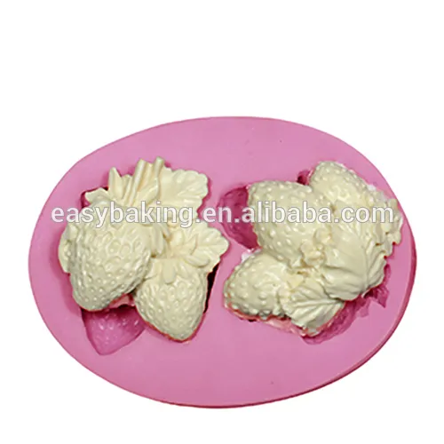 2015 NEW Cake Decorating Strawberry Fruit Silicone Fondant Mold