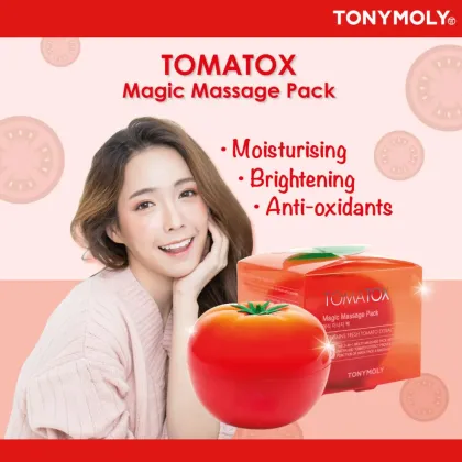 Korean Cosmetics: Tonymoly Tomatox Magic Massage Pack Whitening Cream Mask